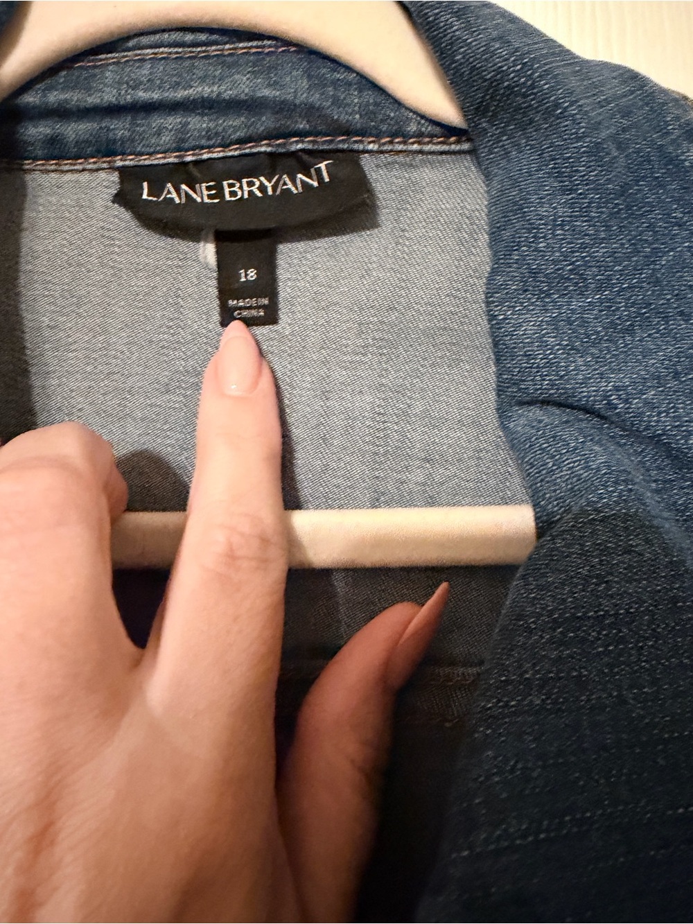 Lane Bryant Medium Blue Denim Jean Jacket - Picture 2 of 3